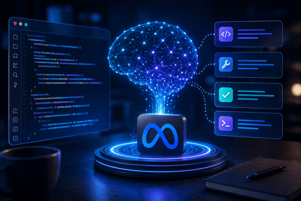 Meta Muse Spark 1.3 AI model interface for coding and agentic tasks