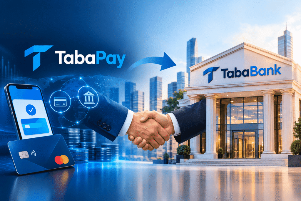 TabaPay payments platform representing its Transact Bank acquisition and TabaBank launch