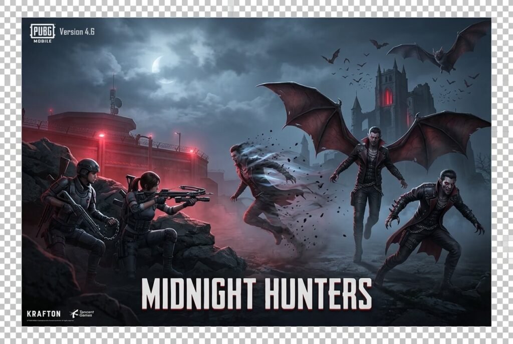 PUBG Mobile 4.6 Midnight Hunters update featuring Bloodline Awakening mode