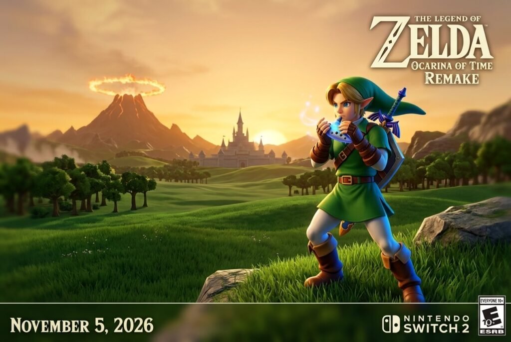 Zelda Ocarina of Time remake for Nintendo Switch 2 releasing November 2026